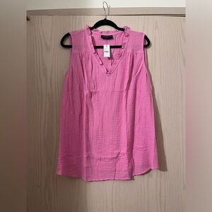 Lane Bryant Pink Sleeveless Top